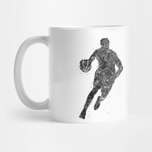 Basketball player man black and white Mug